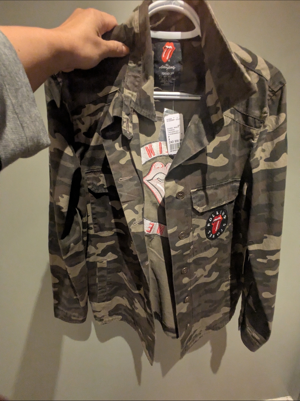 Rolling Stones Camo Jacket